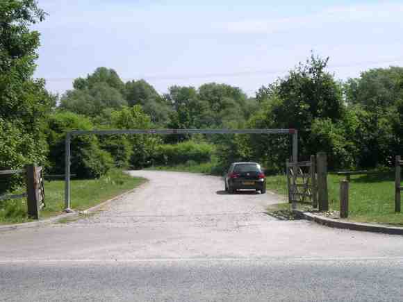 The entrance to the car park - beware of height restriction