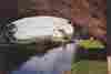 The view that you get as you leave the aqueduct at Berriew - © Pete at www.montgomerycanal.me.uk