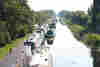 Moored narrowboats near Langley railway station © Dan Dan