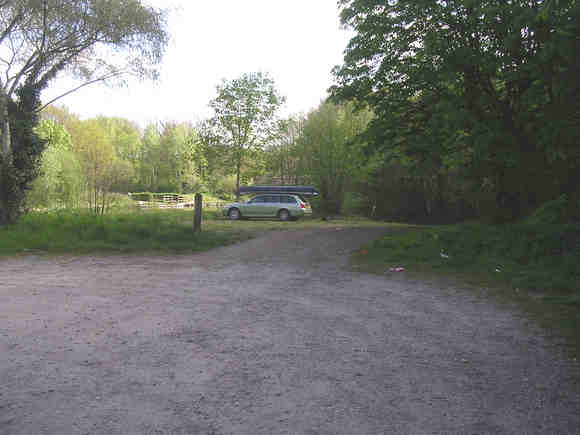car park at the launch site